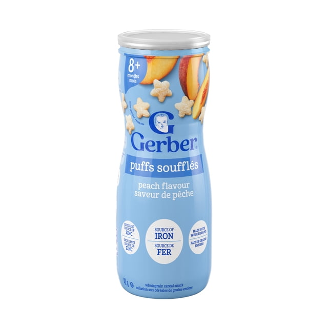 GERBER Puffs Peach Baby Snacks