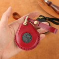 thumbnail image 3 of Decodeary Stylish PU Leather Key Cover for Motorcycle Boyfriend Black Red 1Set, 3 of 6