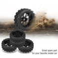 thumbnail image 3 of Rdeghly 4pcs/set Racing Off-Road Vehicle Tires Rubber Tyre Wheel Rim for RC 1:10 Car Part, 110 Racing Car Tires Tyres, RC Racing Car Tires, 3 of 8