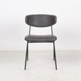 thumbnail image 4 of Ingrid Contract Grade Modern Faux Leather & Metal Side Chair (Set of 2), 4 of 4