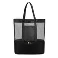 thumbnail image 1 of VOAVEKE Beach Bag,Travel Toiletry Bag,Handbag Ice Pack Outdoor Beach Swim Bag Clothes Storage Bag Dry and Wet Separation Bag Luggage Bag Swim Beach Bag Black, 1 of 6