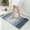 Blue, variant on Bathroom Absorbent Mat, Xinsrenus Extra Thick Flannel Door Mat, Non-Slip Waterproof Polyester Floor Mat, Quick Dry Machine Washable Bath Mats for Bathroom Kitchen Bedroom Entryway, Gray