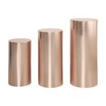 thumbnail image 3 of Elodie 3 Pack Cylinder Plinth Covers, Cylinder Plinth Support Covers, Tablecloth Plinth champagne gold, 3 of 8