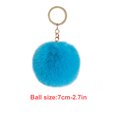 thumbnail image 4 of Fuzzy Ball Keychain Supple Comfortable Lovely Key Rings Adorable Practical Key Chains Women for Children Adults Elderly Students Sky Blue 7cm, 4 of 8
