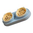 thumbnail image 3 of Pet Food Bowl Set, Exquisite Large Caliber Portable Double Cat Bowl  For Dog, 3 of 8