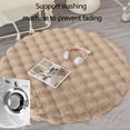 thumbnail image 4 of Round Area Rug Soft Velvet 16 Inch Small Entry Doormat for Bedroom Porch Dorm Hallway Modern Decorative Floor Mat, 4 of 6