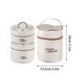 thumbnail image 2 of Renjiang Contenant à Lunch Thermique Portable pour Enfant et Adulte, Boîte à Lunch Bento Isolée pour Garder les Aliments au Chaud avec Sac, Contenant Alimentaire en Acier Inoxydable Étanche, Compatible Cuisinière à Induction et Micro-Ondes, 2 of 7