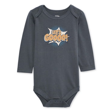 Cache-couche à manches longues avec imprimé graphique George pour bébés garçons