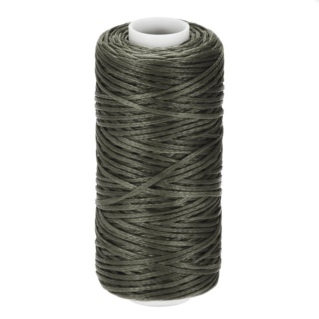 Unique Bargains Ebony Polyester Waxed Leather Sewing Thread, 55 Yards