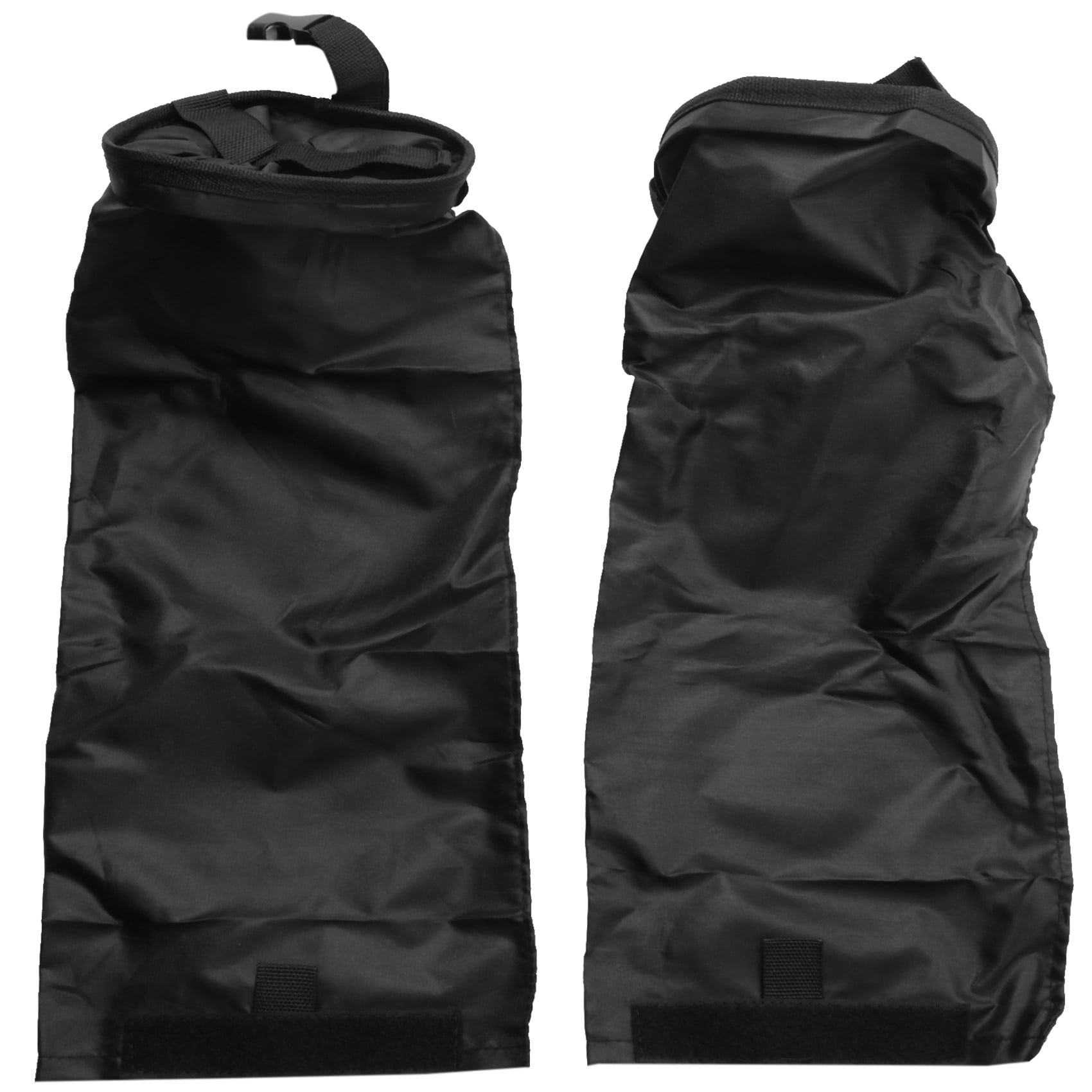 2PCS Car Trash Bags Car Trash Bags Hanging Detachable Garbage Bag for Back Outdoor Traveling Home Use,2 x Car Trash Bag,black