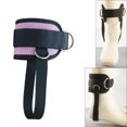 thumbnail image 4 of Langgg Ankle Strap Elastic Fitness Power Training Leg Support Straps Portable Sporting Safety Workout Equipment Professional Pink, 4 of 5