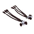 thumbnail image 1 of Extension de Cheveux, Extension de Cheveux Tressés 2 Pcs Polyvalente pour Coiffage Brun Foncé, Brun Clair, 1 of 7