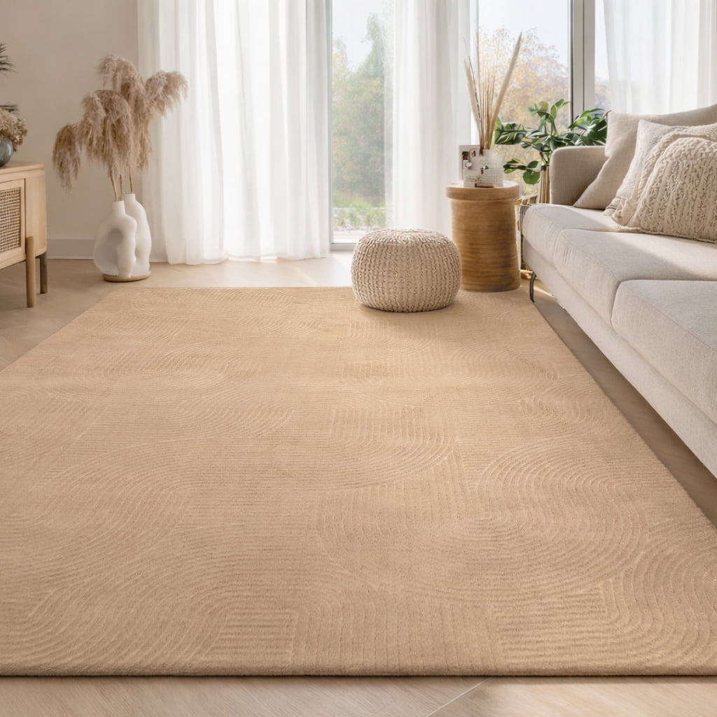 Tapis de Couloir Elion Lavable A la Machine Contemporain/Moderne pour Salon, Chambre, Salle Manger, Entrée