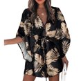 thumbnail image 1 of Robes à Lacets pour Femmes Été Jupe Courte pour Magasinage Élégante Décontractée Robe Courte à Nouer Fête Plage Maison Travail Type5 L, 1 of 5