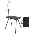 thumbnail image 1 of Almencla Outdoor Camping Foldable Table for Market Stall Multipurpose Detachable Legs Black, 1 of 8