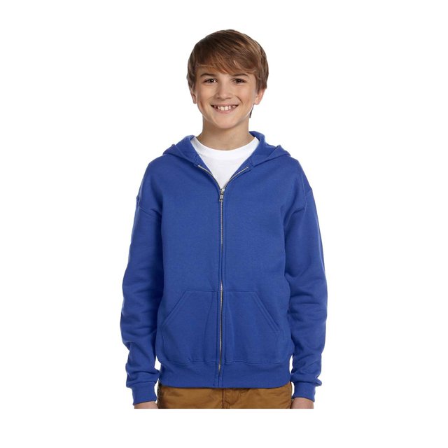 Jerzees Sweat à Capuche Zippé en Polaire pour Grand Garçon, Style 993B