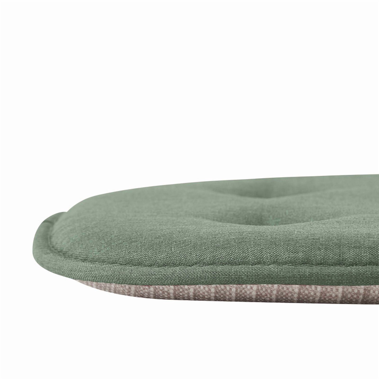 Coussins de chaise en mousse à mémoire de forme en forme de U, capitonnés et antidérapants, pour chaises de bureau et de cuisine, ensemble de 6, vert