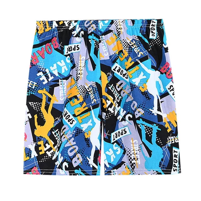 Maillot de Bain Garçon Bébé Short de Bain Compression Bleu
