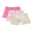 thumbnail image 1 of 3Pcs Girls Summer Safety Pants Anti-emptied Stretch Mid-rise Shorts, 1 of 9