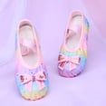 thumbnail image 2 of Ballet Slippers Dance Shoes Split Leather Sole For Children And Adults, 2 of 3