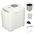 thumbnail image 1 of HOMCOM 2 Pound Non-Stick Bread Maker Machine With 11 Menu Settings, 2 Loaf Sizes, 3 Crust Colors, 13h Delay Timer, 1h Warming Function, 500W, 1 of 10