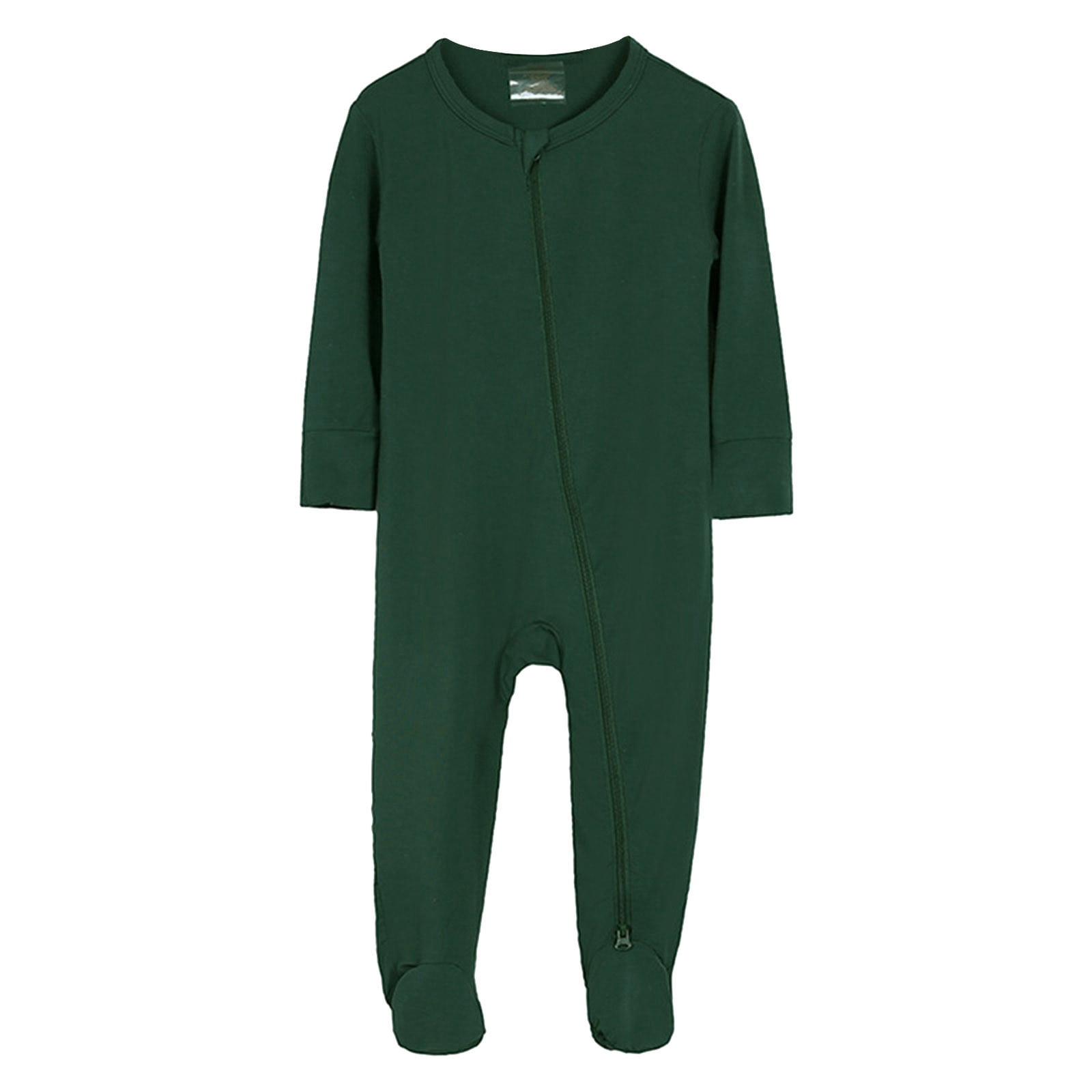 Boys Girls Cotton Rompers Footed Pajamas Zipper Long Sleeve Sleeper Jumpsuit Clothes