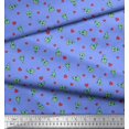 thumbnail image 3 of Soimoi Rayon Fabric Heart & Pizza Slice Food Print Fabric by The Yard 42 Inch Wide, 3 of 3