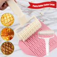thumbnail image 4 of XZNGL Roll Smooth Lattice Roller Cutter Cookie Pie Pizza Baking Tool Pastrys Roller, 4 of 9