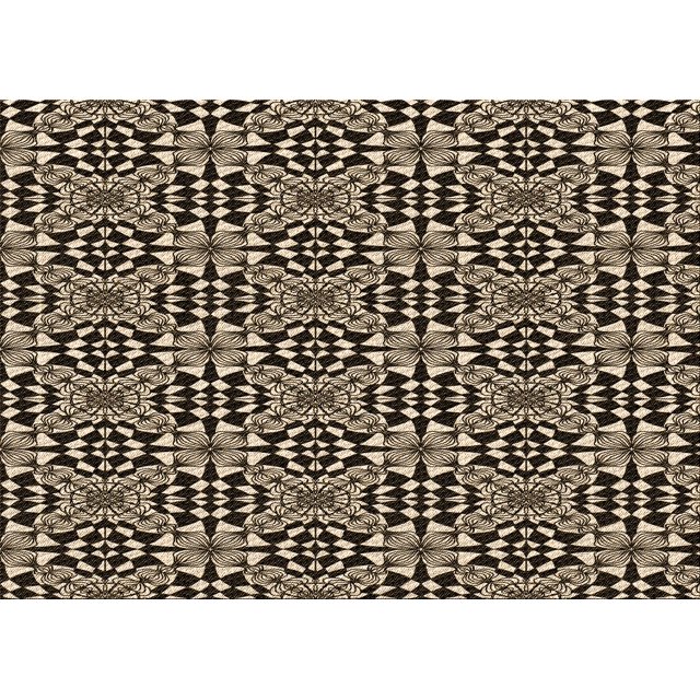 Ahgly Company Tapis d'Intérieur Lavables en Machine Rectangle Transitionnel Zone Grise de Minuit, 2' x 5'