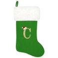 thumbnail image 1 of SUTENGDA 20 Inches Monogram Christmas Stockings Red Velvet with White Super Soft Plush Cuff Embroidered Xmas Stockings Classic Personalized Stocking Decorations for Family Holiday Season, 1 of 7