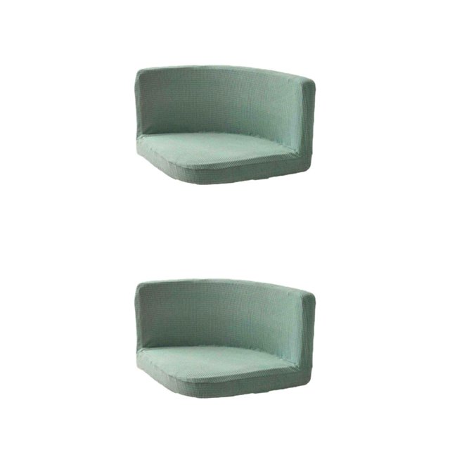 kurtrusly Trilateral Chair Covers Wide Application And Strong Elastic Chair Protection Made Easy Polyester Cover Chairs Decoration green 2Set