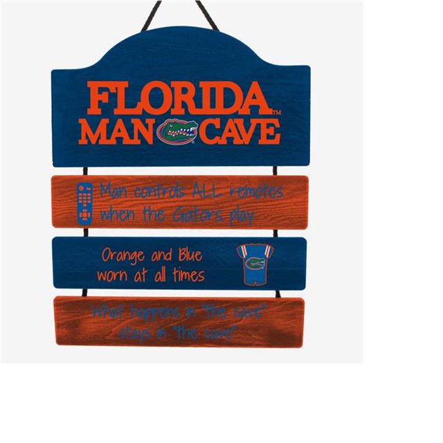 Forever Collectibles 9141896450 Florida Gators Wood Man Cave Design Sign