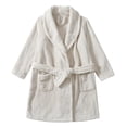 thumbnail image 1 of Splozh Girls Hooded Robe Boys Girls Bathrobe Soft Hooded Robe Cotton Bathrobe White,9-10 Years, 1 of 2
