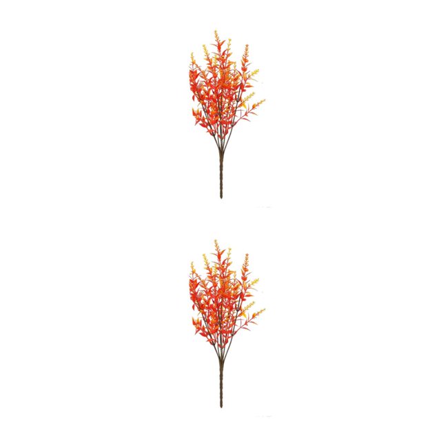 mmirethe 2x Artificial Plant And Wide Range Of Uses For Any Space Realistic orange 2Set