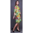 thumbnail image 4 of Bimba Kaftan Fleuri pour Femmes, Tenue d'Intérieur de Vacances, Robe Midi, Couvre-Maillot de Plage - 4X-5X, 4 of 5
