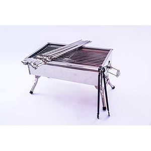 Wetlif Stainless Stell Charcoal Portable Grill Mangal Shish Kebab Kabob BBQ Barbecue Shashlik