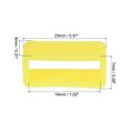 thumbnail image 2 of Uxcell Watch Band Strap Loops Silicone for 19mm Width Watch Band, Yellow 4 Pack, 2 of 5