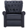thumbnail image 3 of vidaXL Chaise Longue en Similicuir Noir, 3 of 5