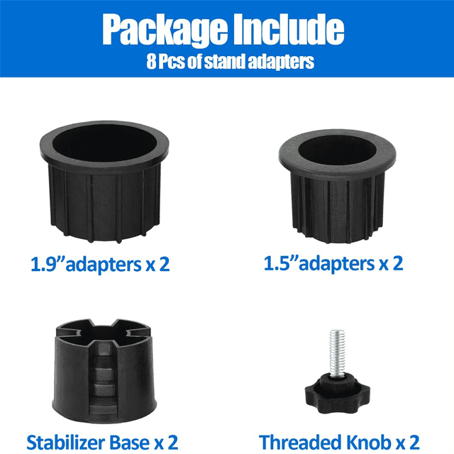 8 Pcs Base de Parasol Anneau de Trou Bouchon Couvercle et Capuchon Stabilisateur de Base de Support de Parasol de Patio