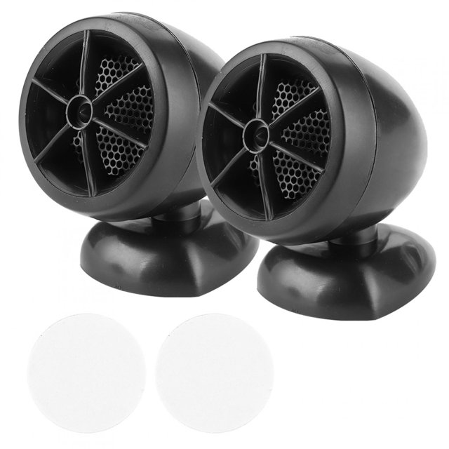 Dome Loudspeaker, 12V 1200W Light Weight High Sensitivity Mini Tweeter Long Durability For Car Audio System Silver,Black