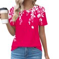 thumbnail image 2 of Birdeem Womens Round Neck Fashionable Casual Short Sleeved Spring/Summer Top, 2 of 12