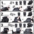 thumbnail image 4 of Sac de Moto Sac à Queue Imperméable Grande Capacité Sac à Dos Sac Fourre-Tout Sac Polyvalent avec Sangles (Noir, 30 L), 4 of 7