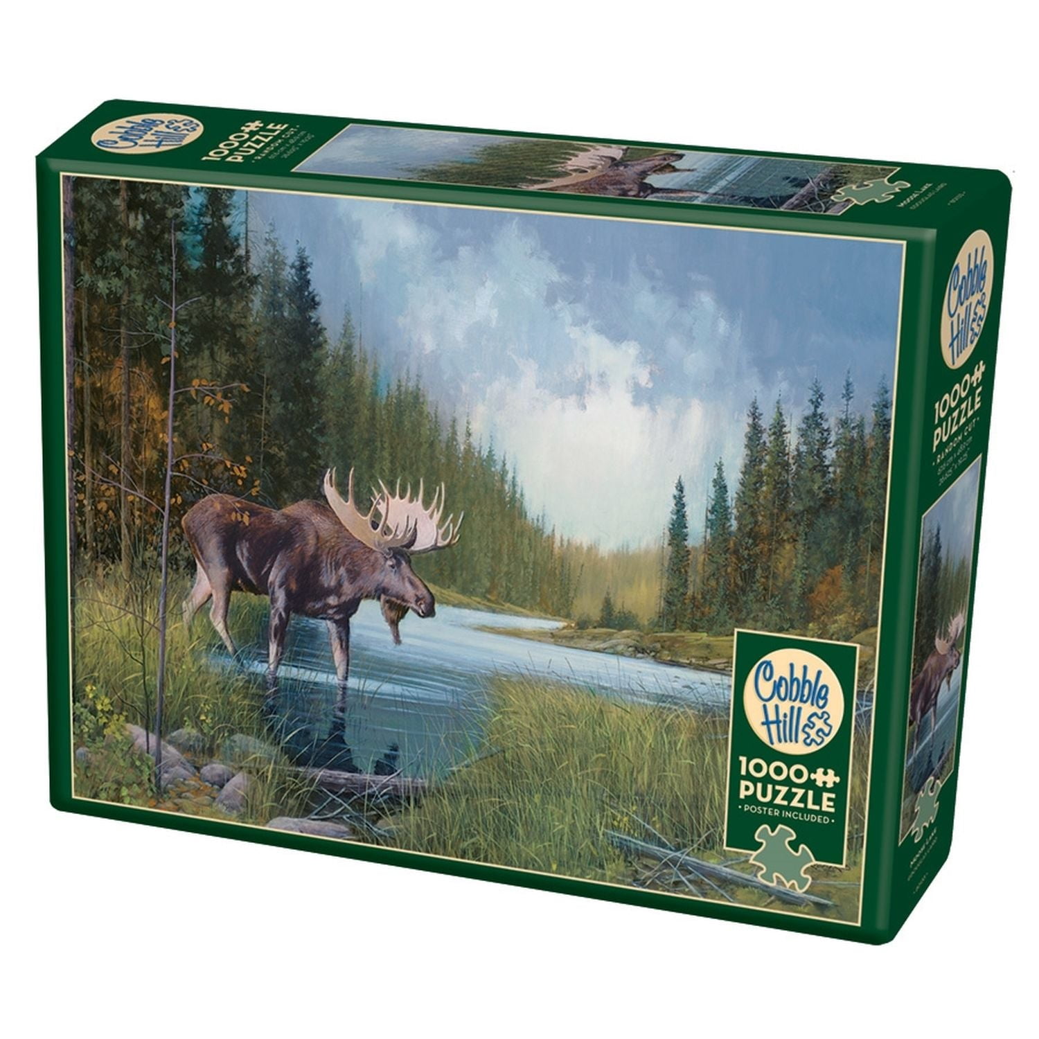 Cobble Hill Jigsaw Puzzle - Moose Lake, 1000 Piece Puzzle