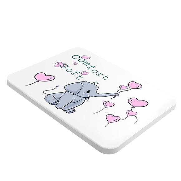 Diatomaceous Earth Bath Mat Super Absorbent, Non-Slip Quick Drying Foot Pad, Includes Anti-Slip Base for Safety, Bathroom Shower Floor Essential