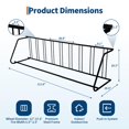 thumbnail image 2 of Support de Plancher pour Vélo en Acier Robuste – Support Autoportant Enduit de Poudre avec Fini Résistant aux Intempéries, outil-Free Assembly, Rangement Simple Ou Double Côté – Idéal pour Garage, Cour Ou Événements – Noir Ou Gris, 2 of 7