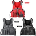 thumbnail image 3 of Graflsoa Adjustable Polyester Life Jacket with Detachable Pads, Multiple Pockets, and Durable Stitching for Outdoor Activities - Grey, 3 of 6