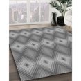 thumbnail image 3 of Ahgly Company Tapis d'Intérieur Lavable en Machine Carré Gris Dimmable, 5 Pieds Carré, 3 of 7