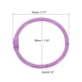 thumbnail image 2 of Unique Bargains 1.8' OD 1.5' ID Loose Leaf Rings Binder Ring Book Rings Steel for Scrapbook, Purple 20 Pack, 2 of 6