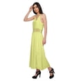 thumbnail image 4 of Moomaya Robe Longue Unie Sans Manches à Bretelles Spaghetti Ajustables pour Femmes, 4 of 6