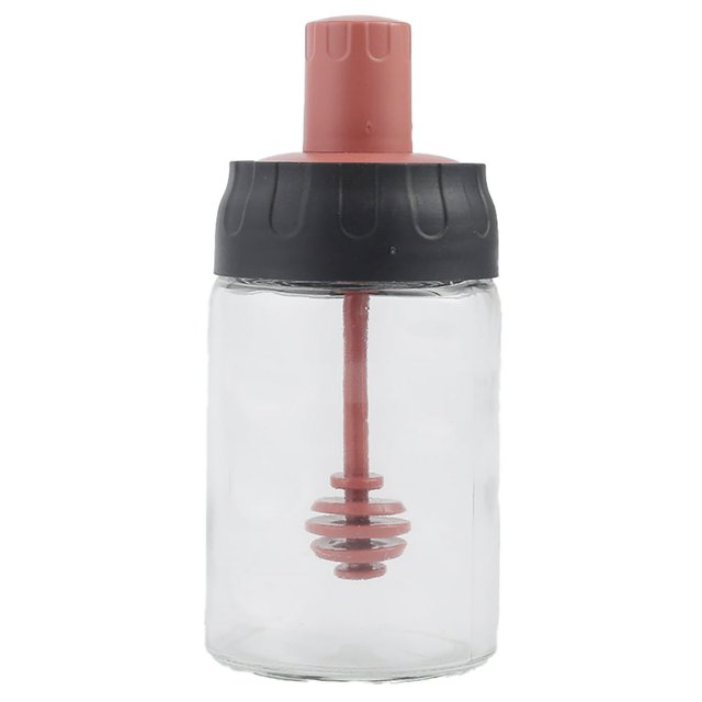 280ml Seasoning Jar Leakproof Moisture-proof Glass Spice Bottle Container with Spoon Stick Brush